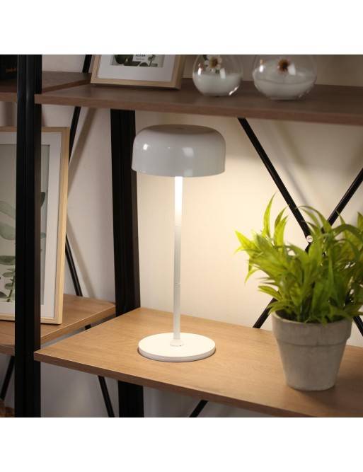 LAMPARA DE MESA BLANCA MODELO ZINK LAMPARA DE MESA BLANCA MODELO ZINK