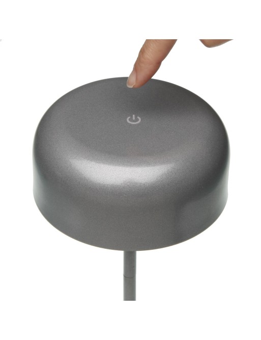 LAMPE DE TABLE ARGENTÉE MODÈLE ZINK LAMPE DE TABLE ARGENTÉE MODÈLE ZINK