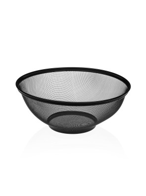 CORBEILLE À FRUITS EN MÉTAL NOIR 28 CM