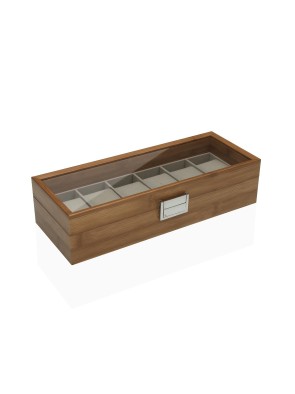 WOODEN BOX FOR 6 WATCHES MODEL CIRO