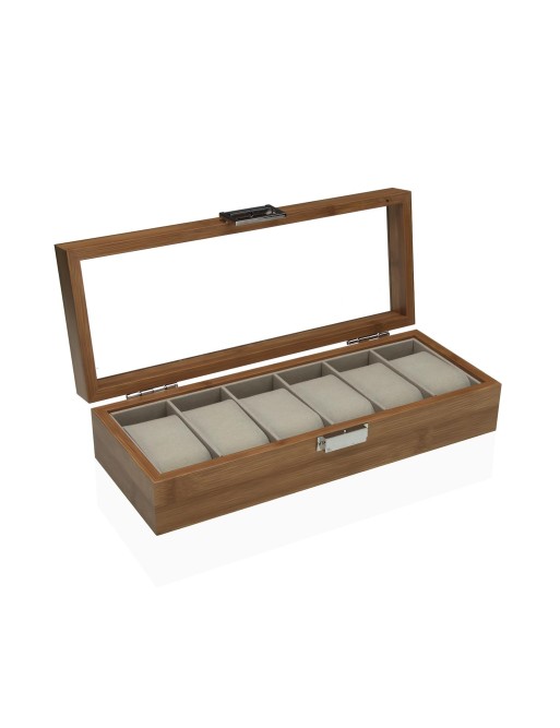 BOÎTE EN BOIS POUR 6 MONTRES MODÈLE CIRO