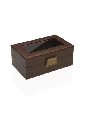 HOLZKISTE FÜR 3 BRAN MODELLUHREN