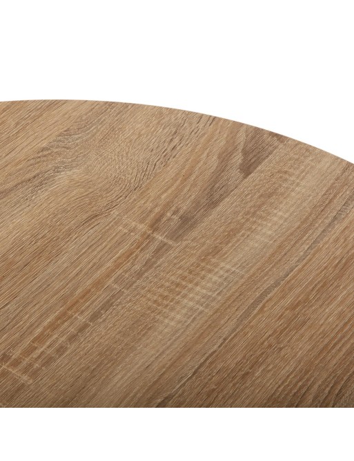 KÜCHENTISCH IN WEISS UND HOLZ MODELL BREA 100 CM KÜCHENTISCH IN WEISS UND HOLZ MODELL BREA 100 CM