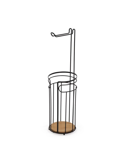 SCHWARZER BADEZIMMERROLLENHALTER MODELL HOOP