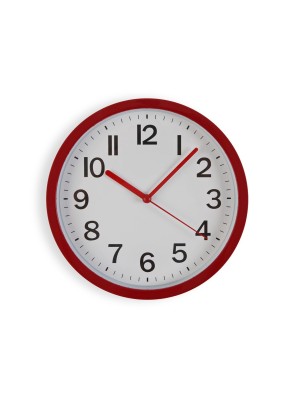 RELOJ DE PARED ROJO MODELO ORLA 22 CM