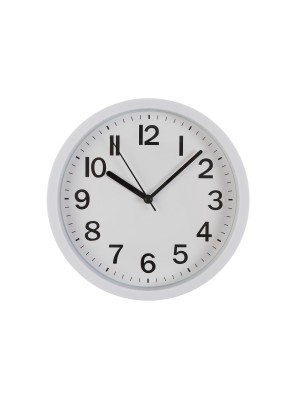 HORLOGE MURALE BLANCHE MODÈLE ORLA 22 CM