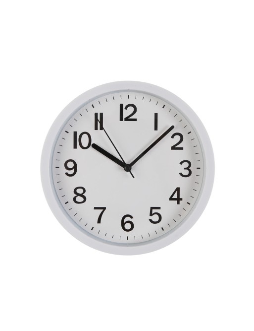 RELOJ DE PARED BLANCO MODELO ORLA 22 CM