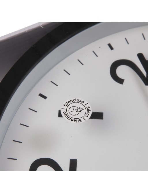 HORLOGE MURALE NOIRE MODÈLE ORLA 30CM