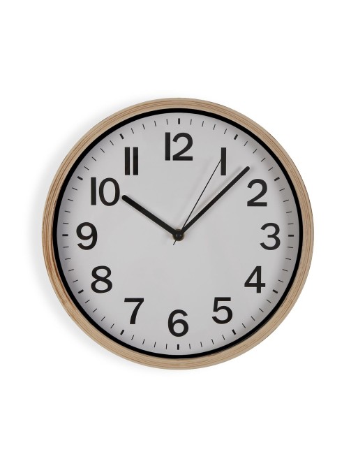 HORLOGE MURALE EN BOIS MODÈLE ZYRA 30 CM HORLOGE MURALE EN BOIS MODÈLE ZYRA 30 CM