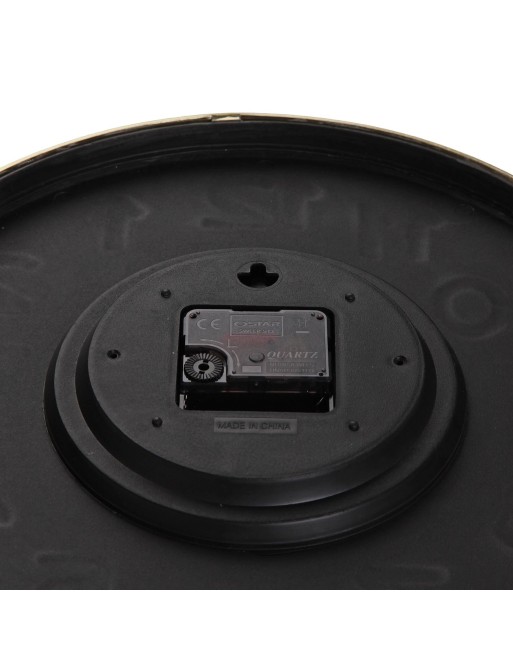 GOLD AND BLACK WALL CLOCK MODEL VELIA 30 CM GOLD AND BLACK WALL CLOCK MODEL VELIA 30 CM