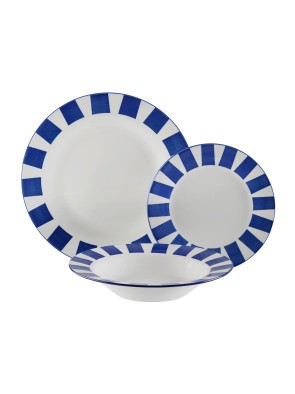 VAJILLA CON 18 PIEZAS AZUL MODELO MAIKA