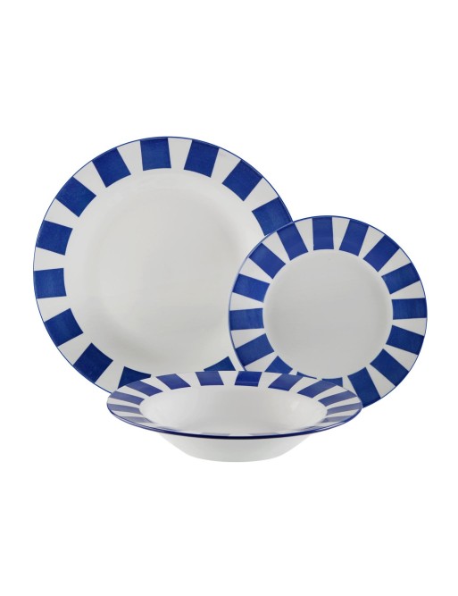 TABLEWARE SET WITH 18 PIECES BLUE MODEL MAIKA