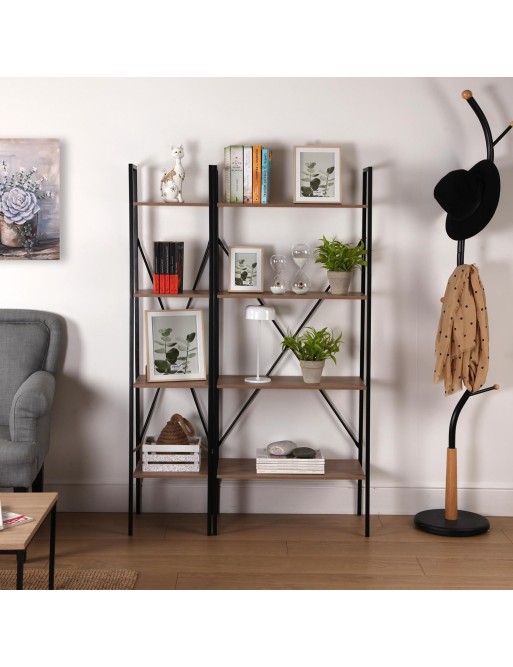 SHELF WITH 4 SHELVES MODEL ALMARA 32x33.2x148CM