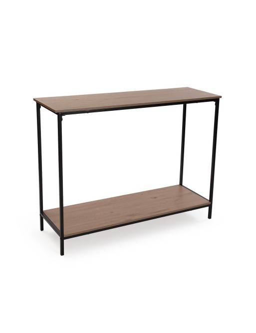 ALMARA MODEL BLACK WOOD AND METAL CONSOLE ALMARA MODEL BLACK WOOD AND METAL CONSOLE