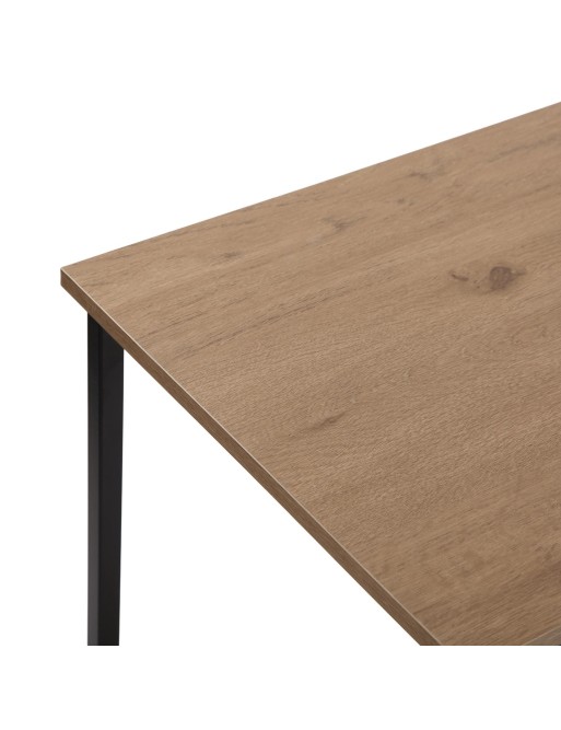 CONSOLA DE MADERA Y METAL NEGRO MODELO ALMARA