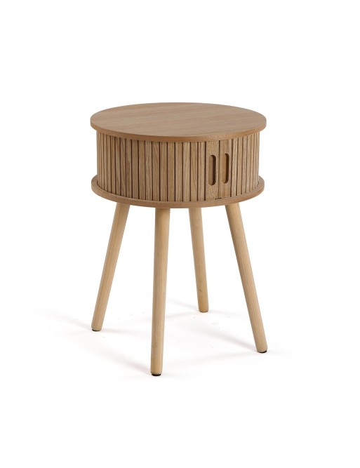 COMMODE RONDE EN BOIS AVEC 1 TIROIR MODÈLE DANILO
