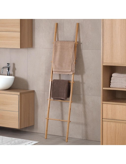 TOALLERO ESCALERA DE BAMBÚ MODELO ALUNA