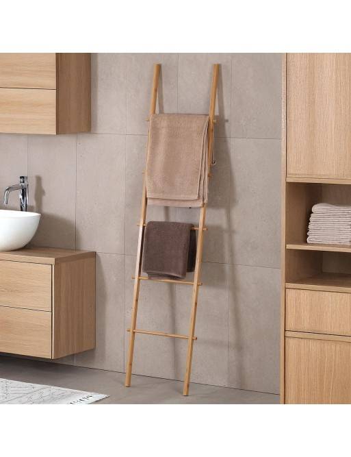 PORTE-SERVIETTES ÉCHELLE EN BAMBOU MODÈLE ALUNA
