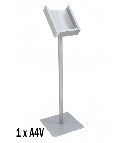 Free-standing display stand.
