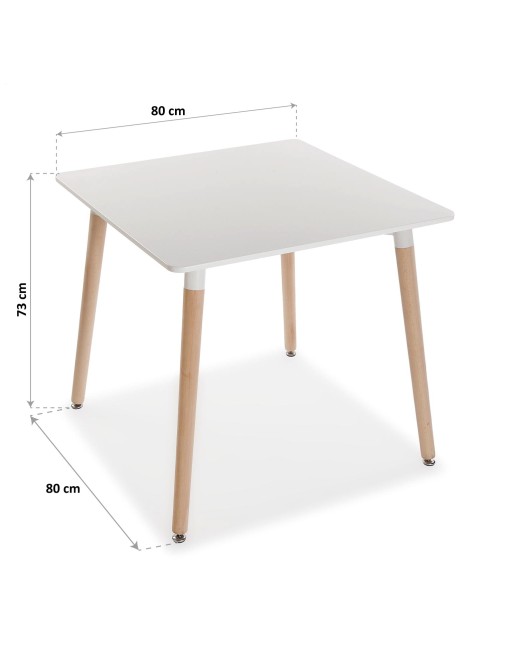 MESA BLANCA DE COCINA MODELO KAIRO