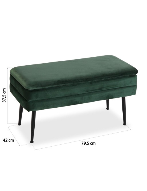 PIE DE CAMA CON ALMACENAJE VERDE MODELO SAVIA PIE DE CAMA CON ALMACENAJE VERDE MODELO SAVIA