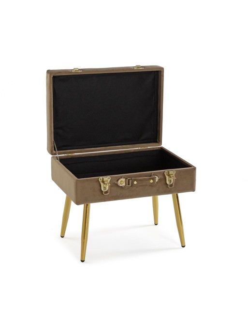 FOOT OF BED WITH STORAGE BROWN MODEL VELURA