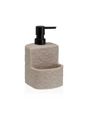 BEIGE SOAP DISPENSER WITH PALLET MODEL EARTH