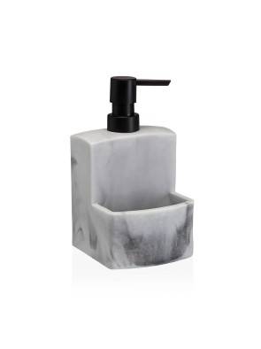 DISTRIBUTEUR DE SAVON AVEC SUPPORT MODÈLE MARBRE BLANC