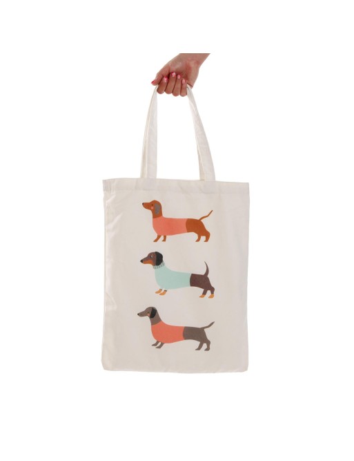 SAC SHOPPING CHIEN TECKEL