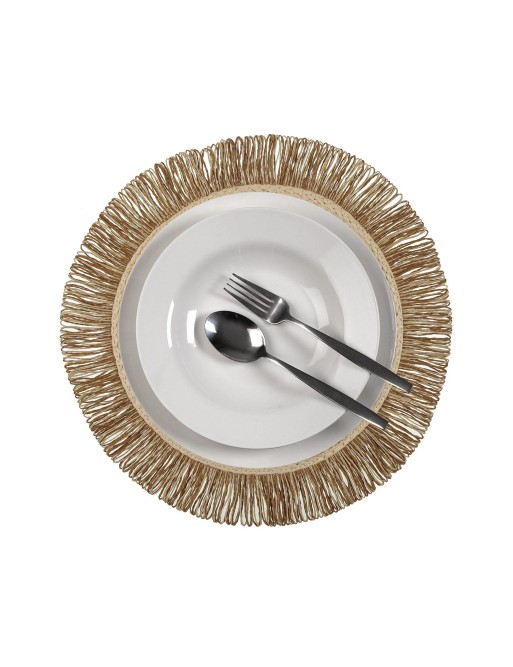 SALVAMANTEL CON FLECOS BEIGE SALVAMANTEL CON FLECOS BEIGE