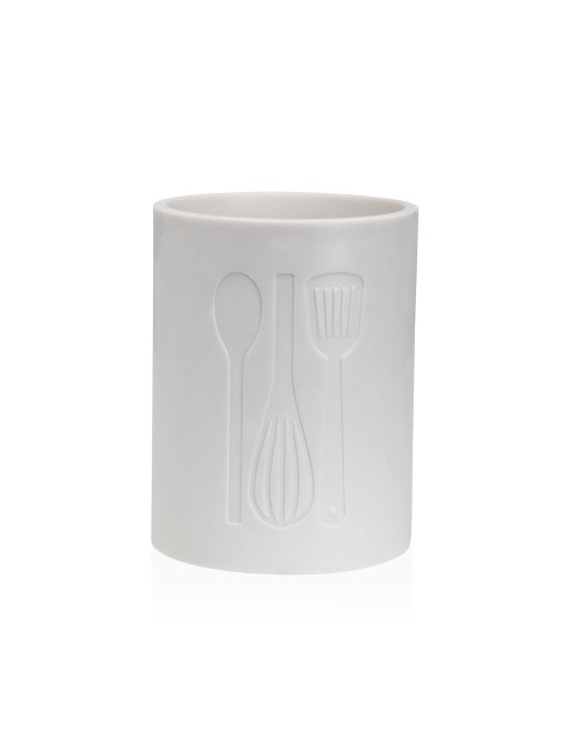 PORTAUTENSILIOS GRANDE COCINA BLANCO