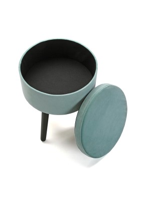 VERDELIS VELVET STORAGE PUFF