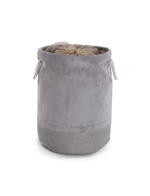 LAUNDRY BASKET WITH HANDLES CORDÉ MODEL LIGHT GRAY