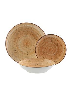 18-PIECE LUA OCHRE DINNER SET