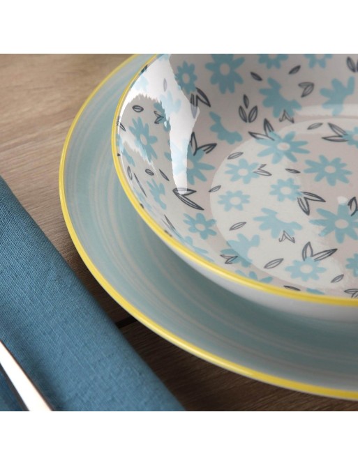 MODÈLE DE VAISSELLE ALMIRA BLUE EN 18 PIÈCES