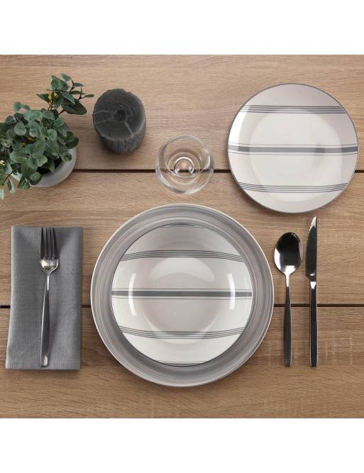 ENSEMBLE DE VAISSELLE MODÈLE GRAVEL 18 PIÈCES ENSEMBLE DE VAISSELLE MODÈLE GRAVEL 18 PIÈCES