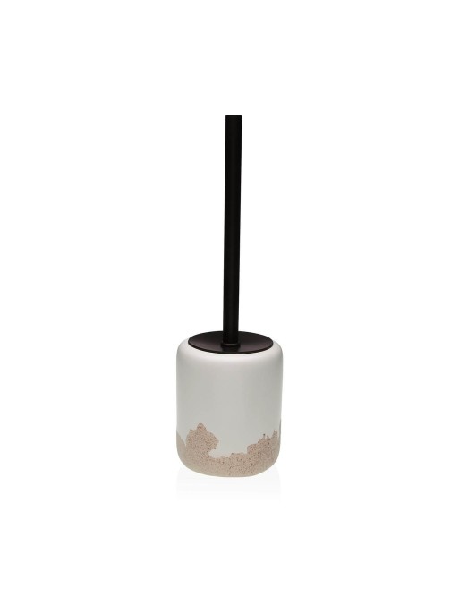 DOUBLE BEIGE BATHROOM TOILET BRUSH HOLDER