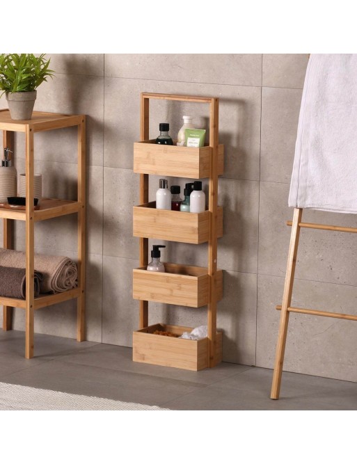 BATHROOM SHELF WITH 4 SHELVES BOX MODEL
