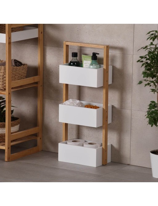 BADEZIMMERREGAL MIT 3 REGALEN MODELL WEISSE SCHUBLADEN BADEZIMMERREGAL MIT 3 REGALEN MODELL WEISSE SCHUBLADEN