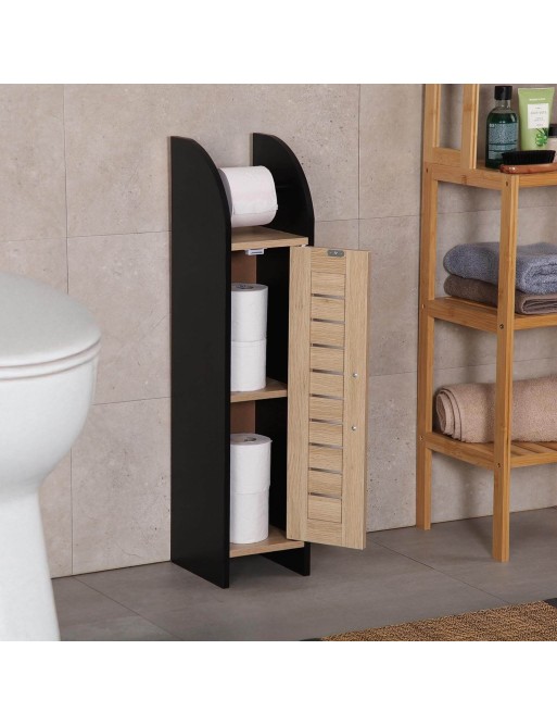 ORGANISATEUR DE SALLE DE BAIN NOIR MODÈLE TOUR