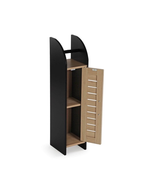 ORGANIZADOR DE BAÑO NEGRO MODELO TORRE