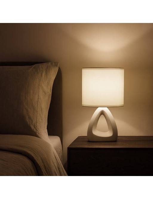 LAMPE DE TABLE BLANCHE MODÈLE CENRA LAMPE DE TABLE BLANCHE MODÈLE CENRA