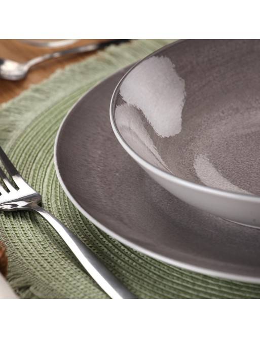 TABLEWARE SET WITH 18 PIECES ORBEA GRAY MODEL TABLEWARE SET WITH 18 PIECES ORBEA GRAY MODEL