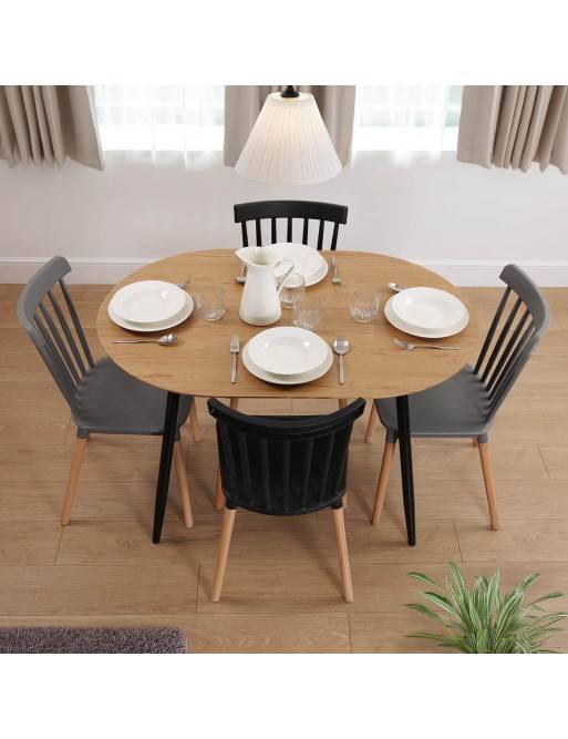 MODÈLE DE TABLE EXTENSIBLE DONLAY NOIR MODÈLE DE TABLE EXTENSIBLE DONLAY NOIR