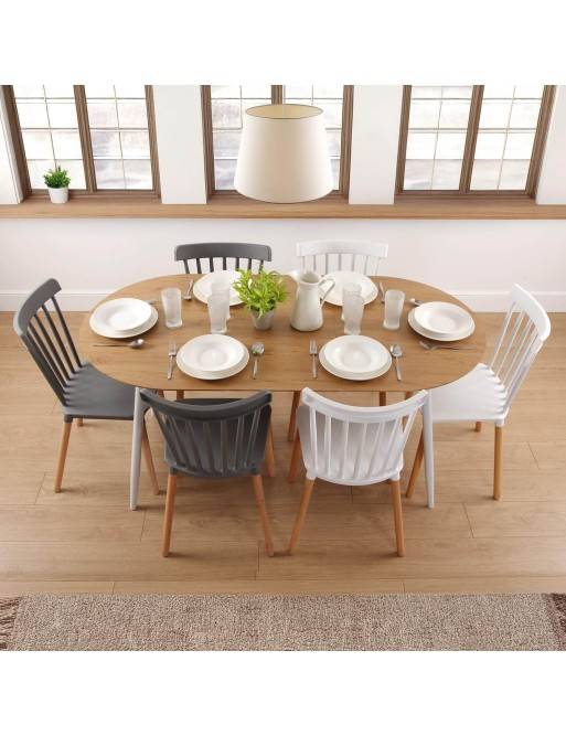 EXTENDABLE TABLE MODEL DONLAY WHITE EXTENDABLE TABLE MODEL DONLAY WHITE