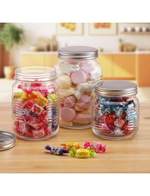 CAPACIDA GLASS JAR 1000 ML WITH BEE LOGO LID CAPACIDA GLASS JAR 1000 ML WITH BEE LOGO LID