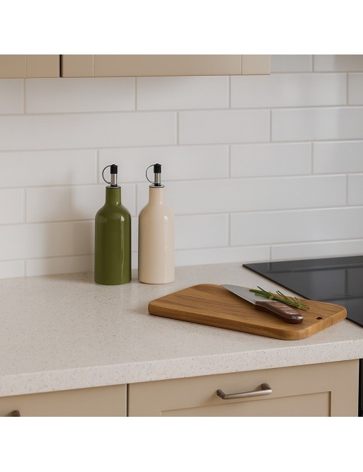 BEIGE OIL BOTTLE MODEL GRES 21X6.1 CM