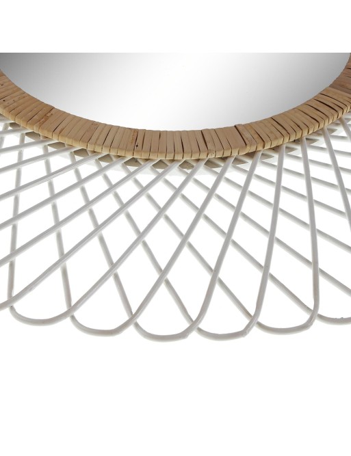 MIROIR ROND BLANC SPIRALE MODÈLE 75x2,5 CM MIROIR ROND BLANC SPIRALE MODÈLE 75x2,5 CM