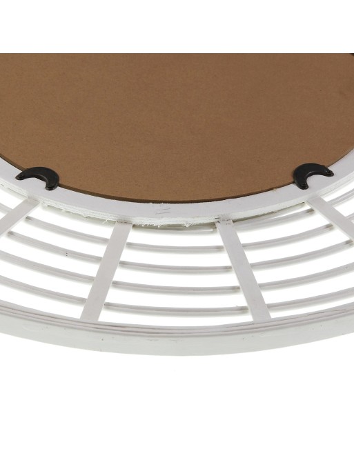 MIROIR ROND EN BAMBOU BLANC 62 CM MIROIR ROND EN BAMBOU BLANC 62 CM