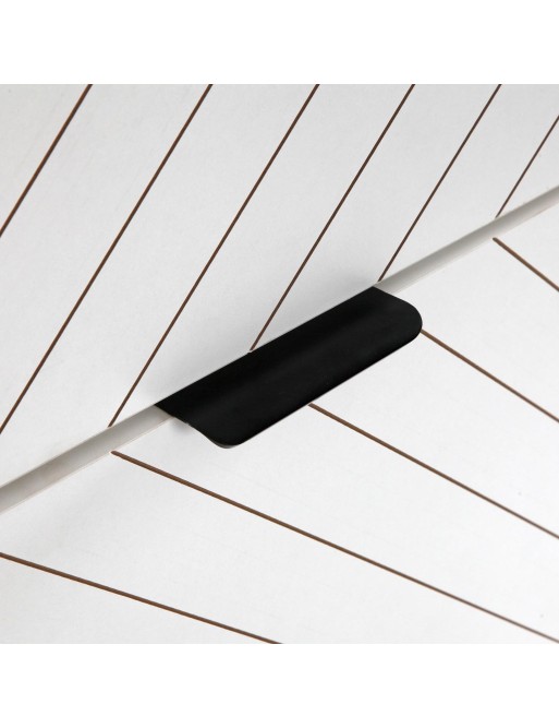 WHITE 2-DRAWER SHOE CABINET NIALL